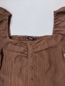 Brown crop top