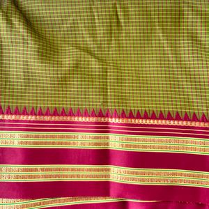 Silk Saree With Small Checks