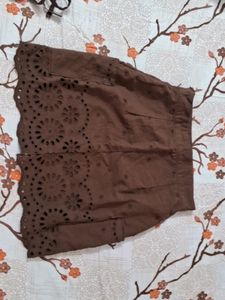 Korean Cute Crop Top And Mini Skirt