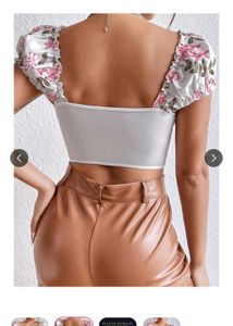 Floral Corset Crop Top (Price Negotiable)