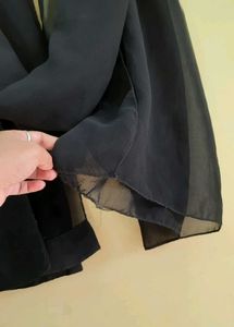 Black Chiffon Stole🖤