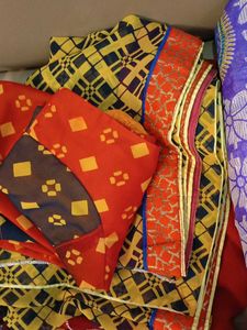 10 used sarees with blouses for Stephen