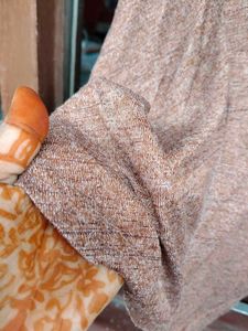 Chic Brown V-Neck Top For Women