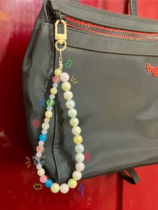 Pastel Beaded Handmade Bag Charm