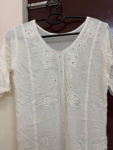 Combo White Kurti