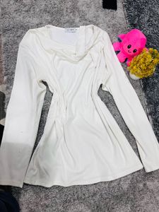 Ivory Knit Cardigan Dress