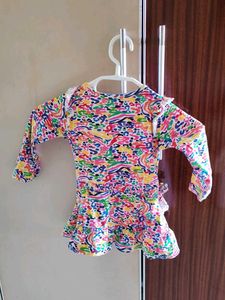 Multi Colored Frock For Babies