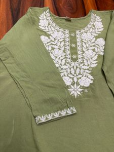 Price Drop! Chikankari Short Kurti For Women