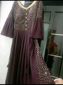 Elegant Plum Party Dress