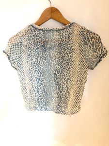 Leopard Print Beautiful Mesh Top