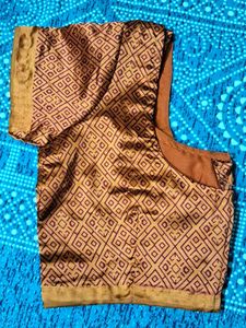 Patterned Readymade Saree Blouse