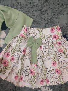 Girls&#39; Top &amp; Skirt Set