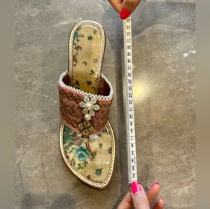 Embroidered Wedge Heel Sandals