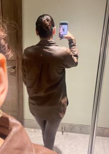 Leather Shirt With Belt