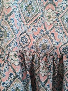 Patterned Short Sleeve Top