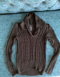 Black V-neck Stylish Sweater - Bought from USA