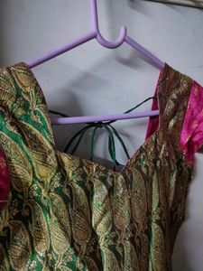 Saree stitched anarkali