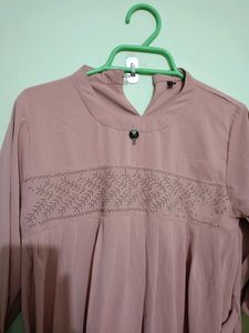 Women A-line Pink Dress