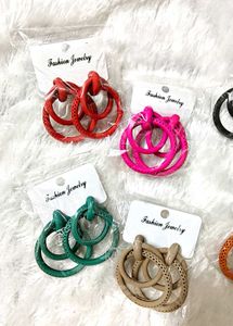 New 6 Color Combo Metal Earings/ Fixed Price