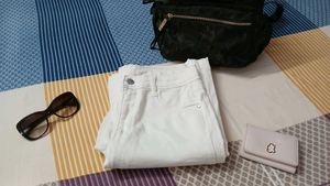 White Flared Jeans ♡