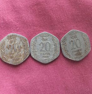 Vintage Indian Coins - Pair