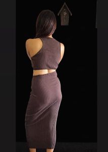 Zara Ribbed Cutout Dress