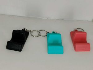 Colorful Phone Stand Keychains Set Of 3