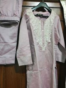Lilac Embellished Salwar Kameez