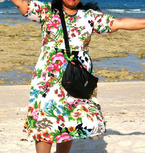 Floral Print Fit &amp; Flare Dress