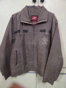 Stylish Brown Jacket with '35' Detail