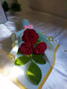 Crochet Rose Bouquet