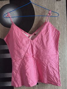 Pink Striped Cami Top