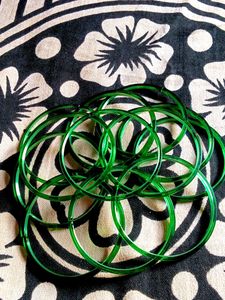 Green Glass Bangles Set