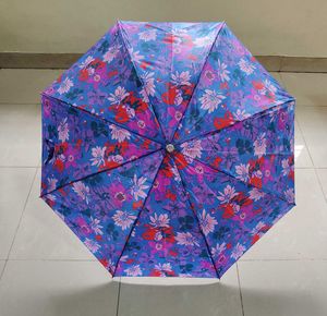 New Unused Printed Two Fold Automatic Umbrella