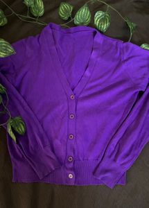 Purple Korean Cardigan