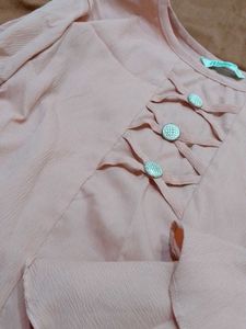 Pink Long Sleeve Blouse