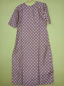 Embroidered Polka Dot Kurta with pants