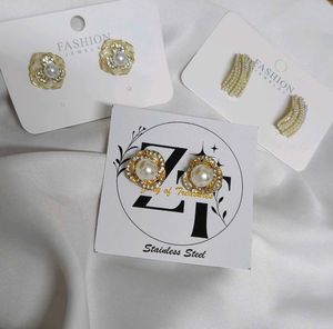 Pearl Flower Earrings