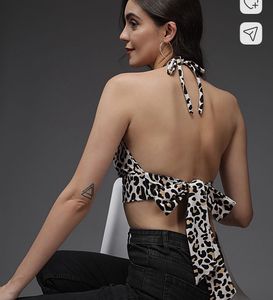 Leopard Print Crop Top