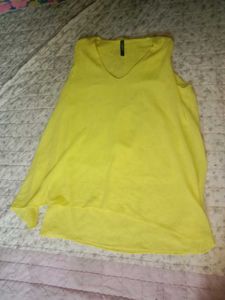Yellow Sleeveless Top