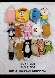 Assorted Plush Toy Bundle