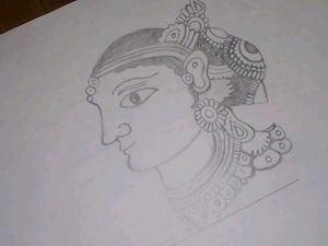 &#34;Grace in Tradition&#34;pencil Art 🎨