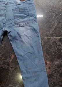 Embroidered Light Wash Jeans
