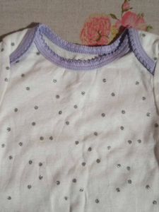 Baby T Shirt Silver Dotted
