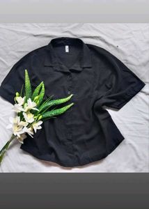 Elegant Black Button-Down Shirt