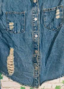 Distressed Denim jacket