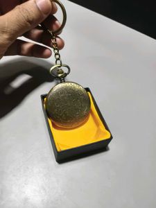 Vintage Rose clock Keychain
