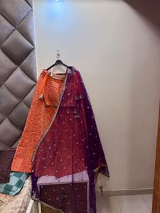 Orange Chaniya Choli