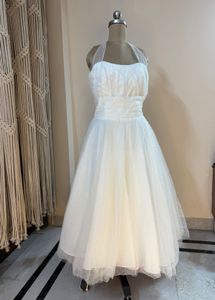 White Ball Fluffy Dress (Bust: 36-38)