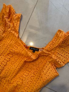 Broderie Puff Sleeve Jumpsuit